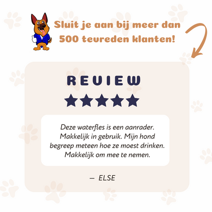 Waterfles Hond - Drinkfles