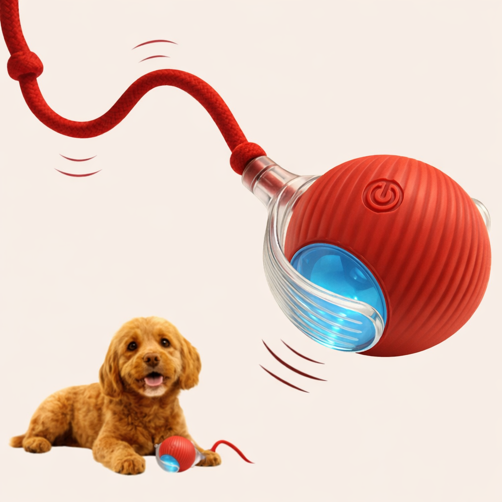 NuvoraPets® – RollyTail™ - Het slimme speeltje dat je huisdier actief en blij houdt